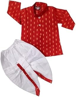 Dhoti Kurta Set for Kids | Pure Cotton Kurta Pyjama Set for Boys