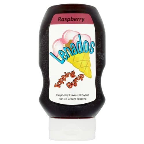 Lenados Topping Syrup Raspberry 12X585G