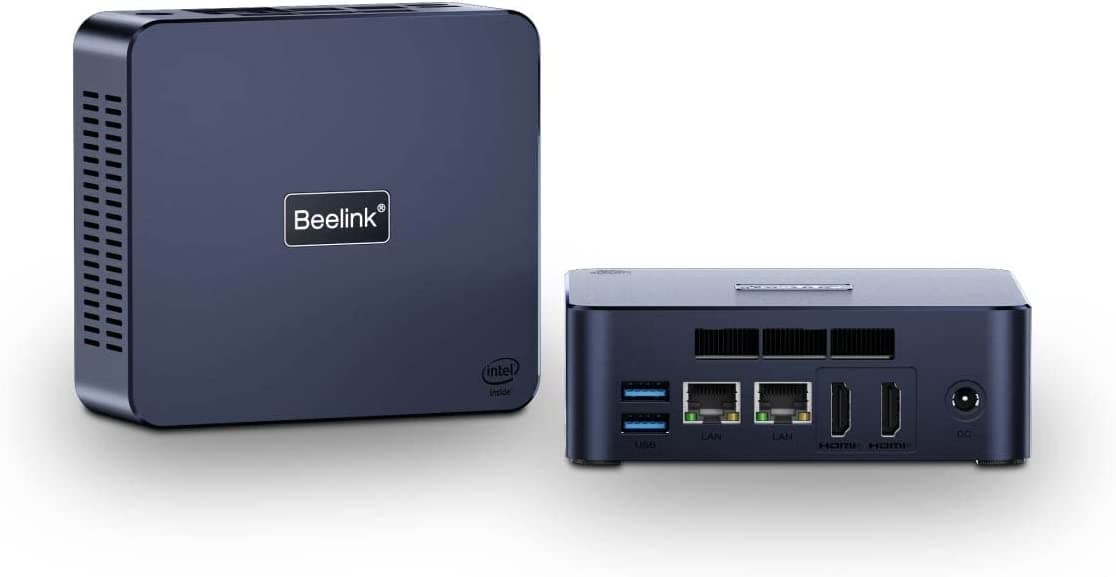 BeelinkU59 Pro N5105 Processor Business Mini PC, Intel 11th Gen 4 Cores, 16GB DDR4 500G SSD, 4K Dual HDMI Office PC Mini, Auto Power On/Wake On LAN, 2.4G/5G WiFi, Gigabit Ethernet, USB 3.0, Type-C