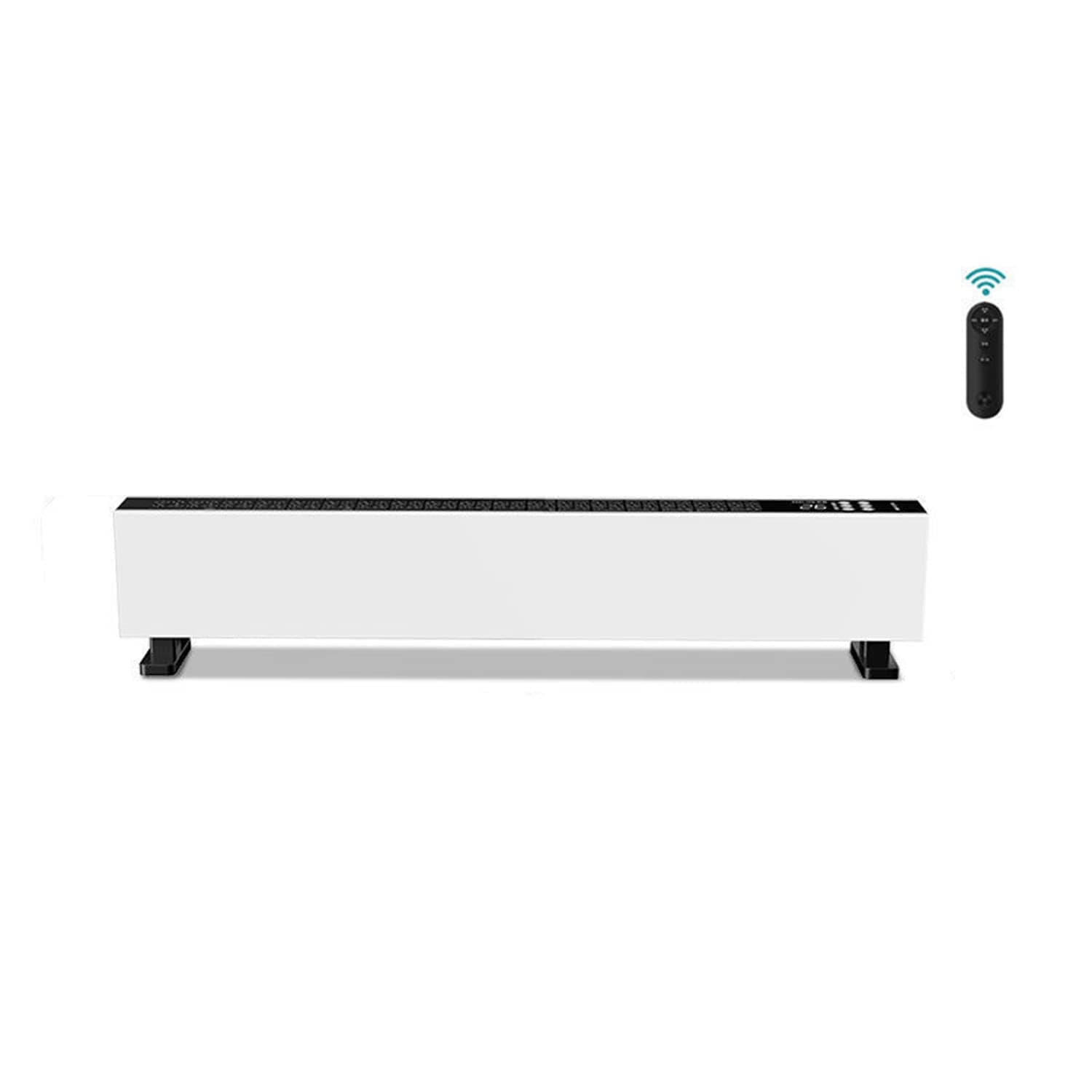 2.2KW Skirting Board Convector Heater - Remote Control, Timer, Thermostat - Low Profile Slimline Baseboard Radiator with Anti Frost - Perfect for Home & Conservatory!