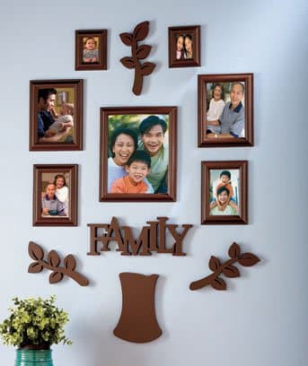 Brown 12 piece Family Tree Frame Set