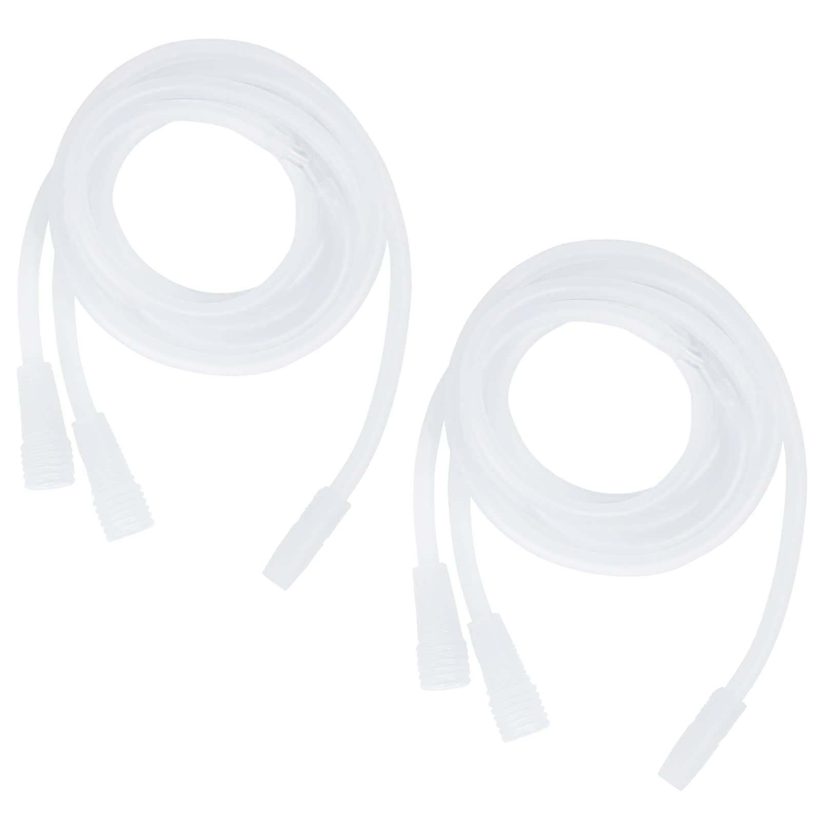 weiwei Vacuum Therapy Machine Accessories, 2 PCS Silicone Y-Type Hoses Tubing for Large Cups，Clear Silicone Vacuum Tube for 210ml 180ML 160ML 150ML Suction Cups