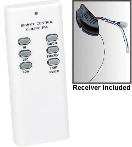 Handheld Remote Control and Receiver for Ceiling Fans