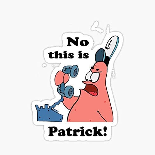 This Is Patrick Sticker - Graphic for Auto, Wall, Laptop, Cell, Truck - Windows, Cars