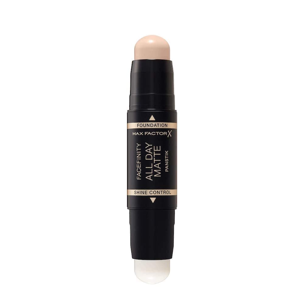 Max Factor Facefinity All Day Matte Panstik Foundation Stick, 10 Fair Porcelain, 11 g
