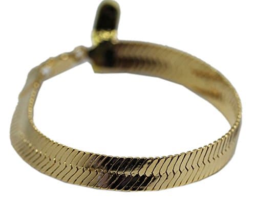Golden Herringbone Chain Bracelet