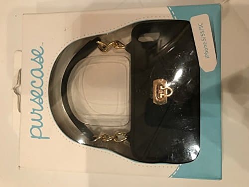 iPhone 5 Case / iPhone 5 Wallet Case fits 5 and 5s and 5c iPhone Wristlet Clutch - iPhone Purse Case Bundle as seen on Shark Tank - (Black with Gold) - Cute iPhone 5 case