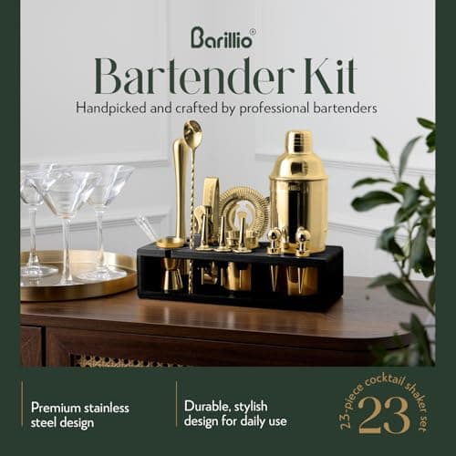 Bartender kit Black Stand Gold Tools…