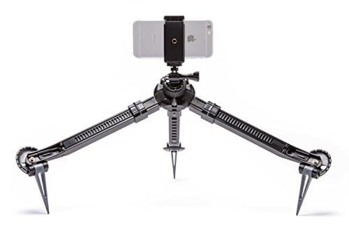 PAKPOD Bundle - Packable Tripod for Mirrorless, DSLR, GoPro, Smartphone & VR 360º Cameras Bundle with Universal Smartphone, iPhone, GoPro, Action Video Camera Mount Kit