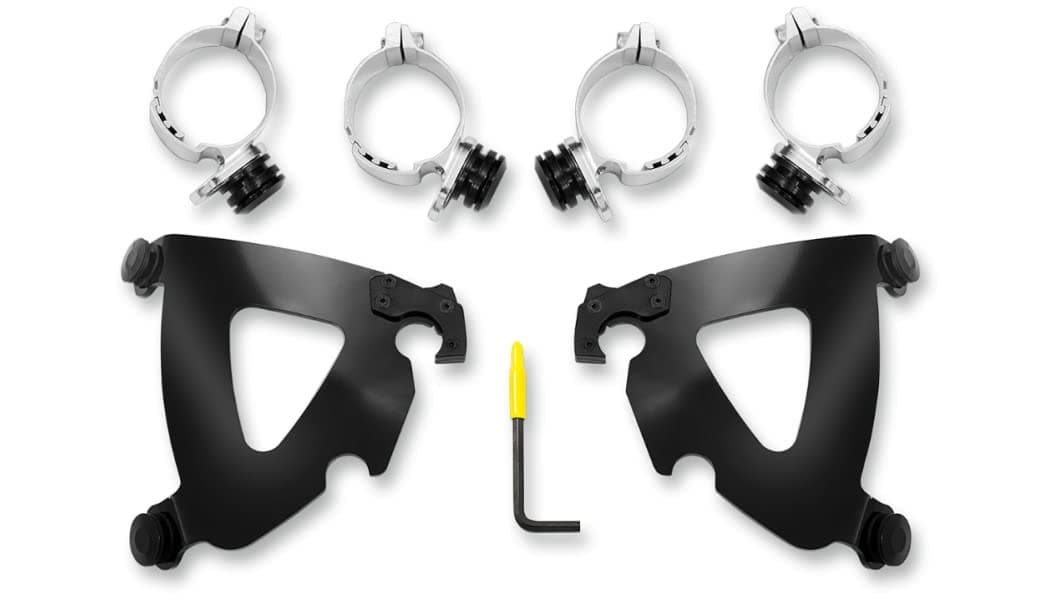 Road Warrior Tigger Lock Mounting kit Black for Harley Davidson Dyna 2006 and Later