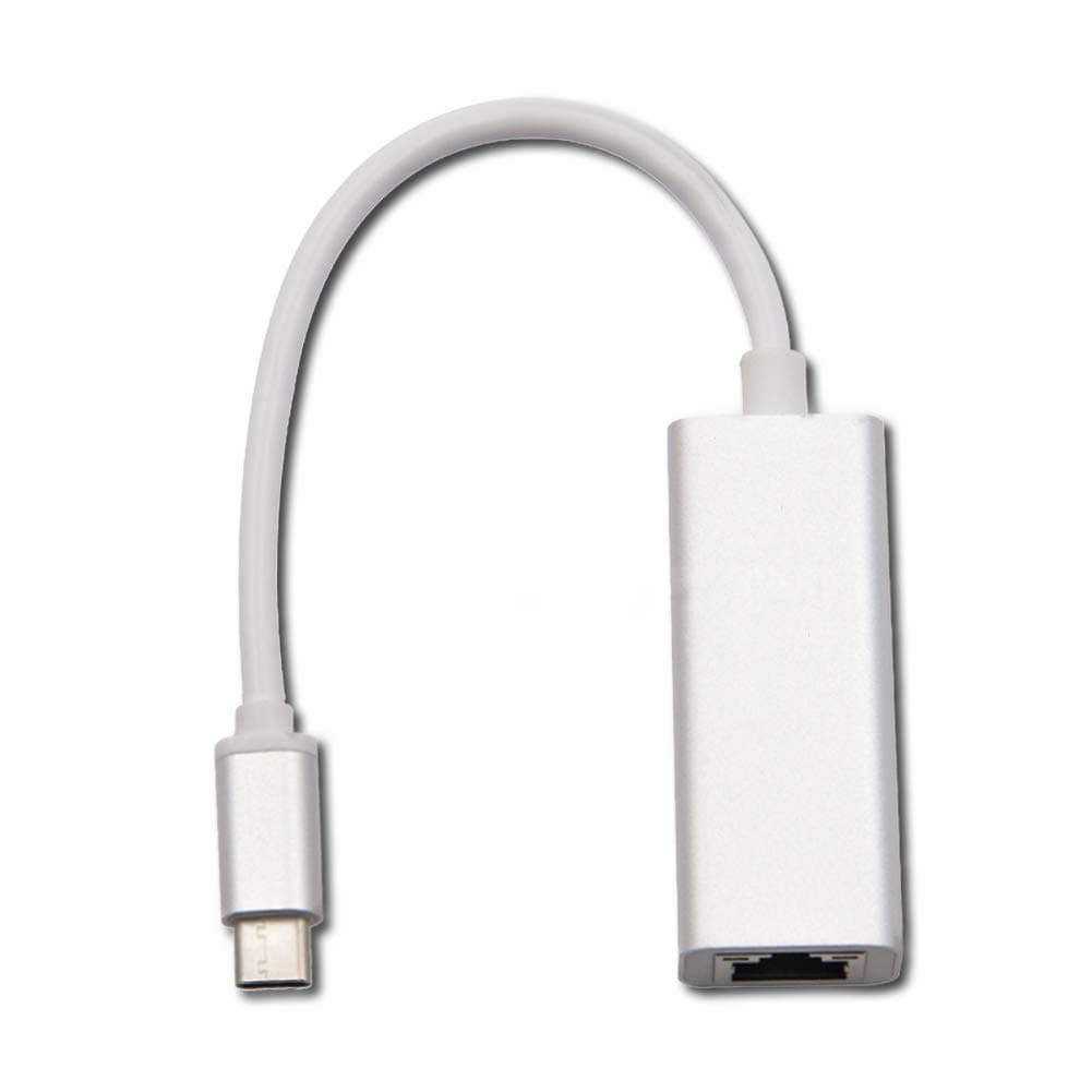 USB-C To Gigabit Ethernet Adapter Type C(Thunderbolt 3 Port Compatible) To RJ45 Unibody Aluminum Lamdo Lan Wired Adapter Supporting 10/100/1000 Mbps Network for PC and Mac