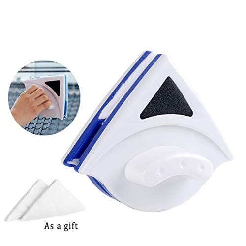 Double-Sided Window Cleaner Glass Wiper Magnetic Cleaning Tools Practical Glass Wiper for High-Rise Single Glazed Windows with Thickness of (3-8mm)