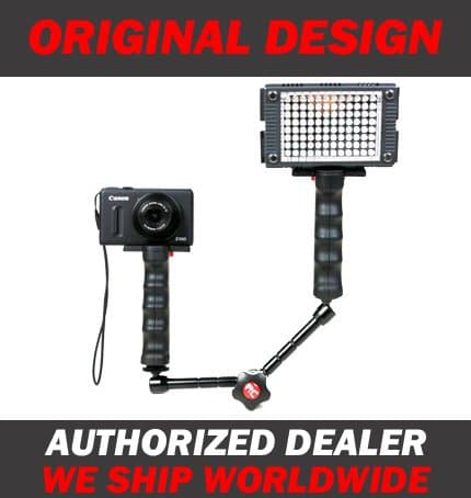(2X) Authentic P&C Camera DSLR Pistol Grip Handle with (1x) 11" Friction Magic Arm