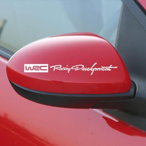 Racing Development Wrc Auto Rear View Mirror Sticker for Car