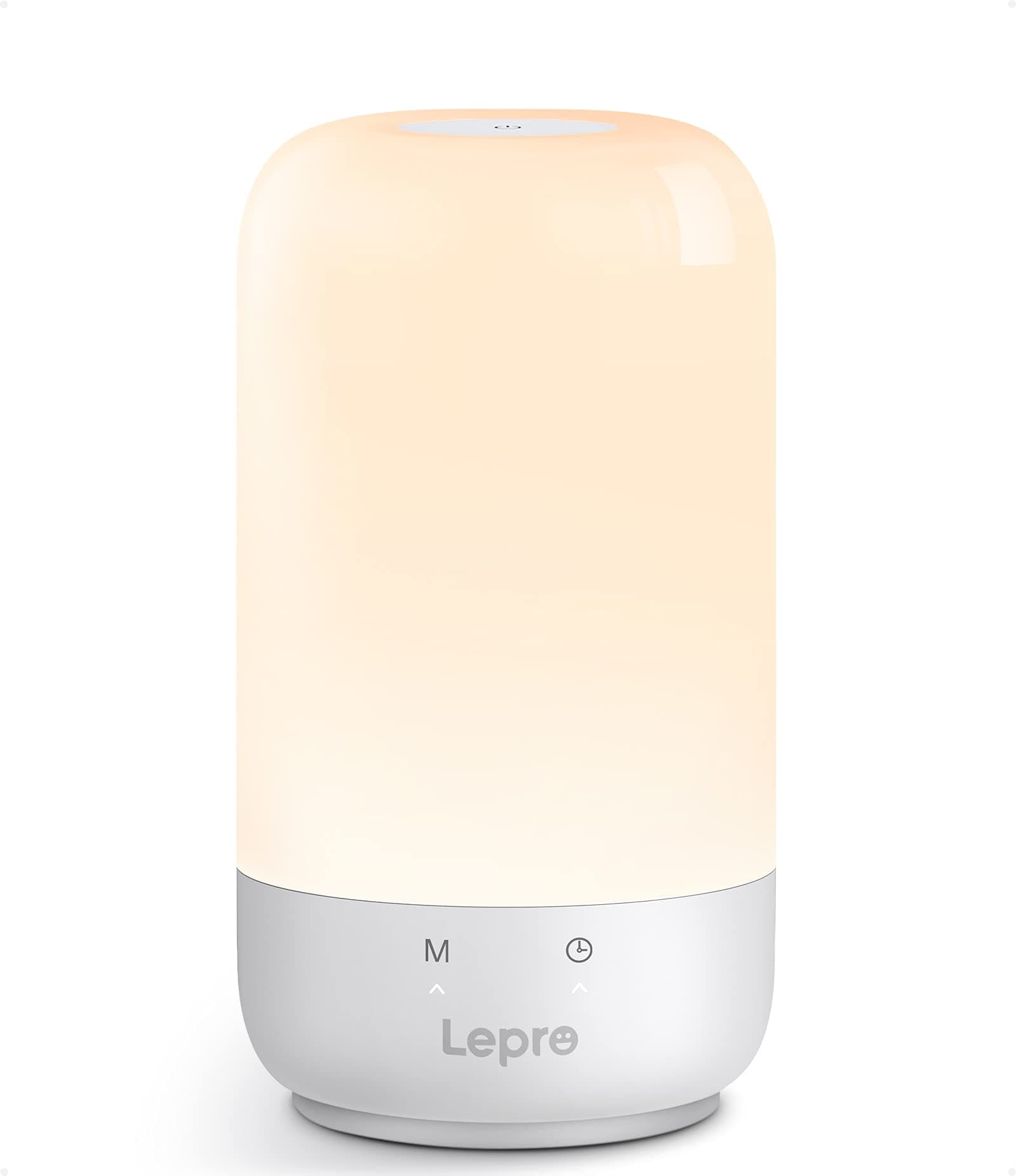 Lepro Table Lamp, Color Changing LED Touch Lamp for Bedroom, RGB and Tunable ...