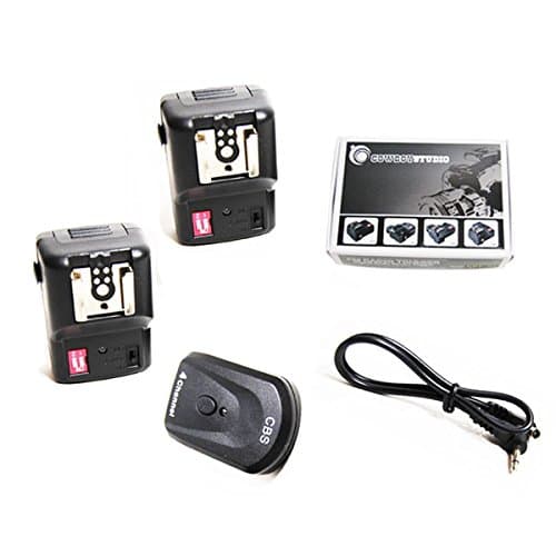 CowboyStudio NPT-04 4 Channel Wireless Trigger for External Speelights with 1 Trigger and 2 Receivers (NPT-04+extra receiver)