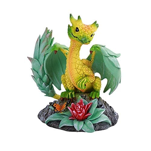 Pacific Giftware PT Pineapple Flower Small Dragon Decorative Items Resin Figurine