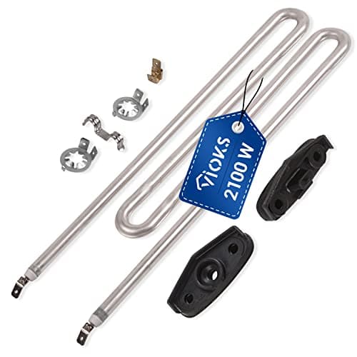 VIOKS Heating Element 230 V 2100 W Heating Rod Replacement for Мiele Heating Rod 6260482 6260483 6260485 & Heating Rod IRCA 4043769 - Heating 230 V Heating Rod Replacement for Washing Machines