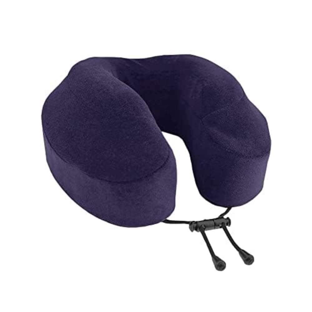 Evolution Classic Neck Support Pillow - Neck Pillow for Traveling - Memory Foam Airplane Pillow with 360-Degree Comfort - Head & Chin Support Pillows for Sleeping Upright - (Navy)