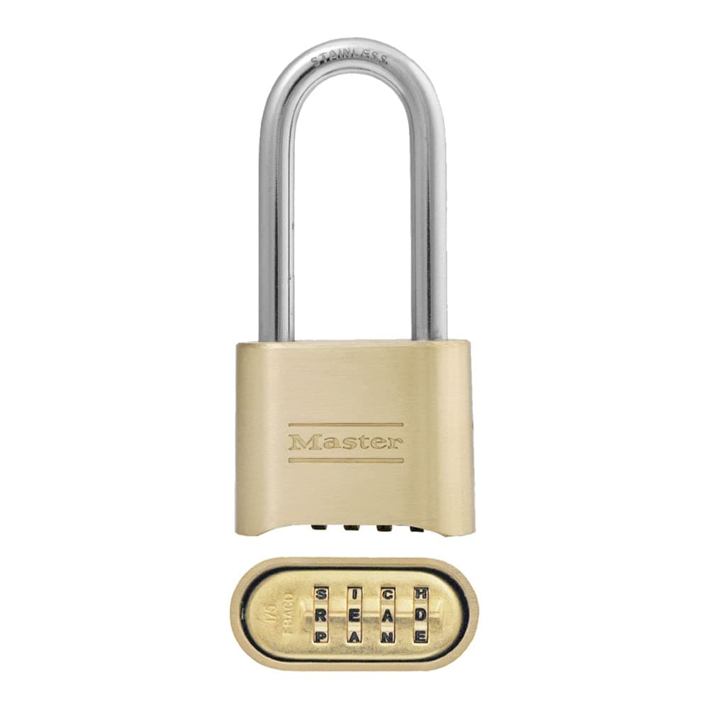 Master Lock Padlock, Set Your Own Word Combination Lock, 2 in. Wide, 175DLHWD