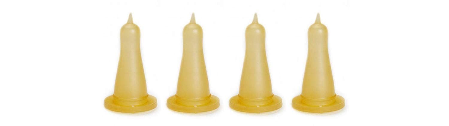 4 x Nettex Non-Vac Rubber Lamb Teats
