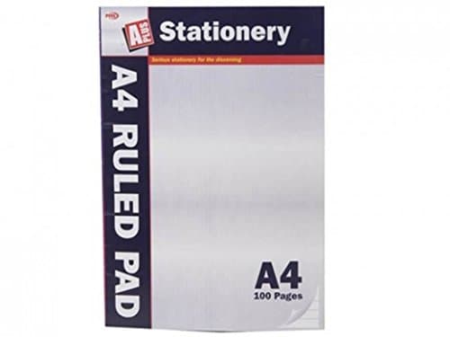 A4 Sheet Punched Ruled Lined School Office Book Margin Writing Note Pad