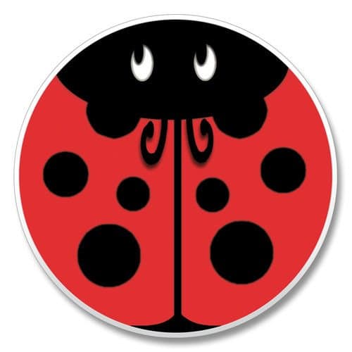 Red Ladybug - Absorbent Stone Automotive Car Coaster