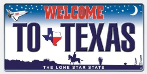 Texas Plate Beach Towel (30x60)