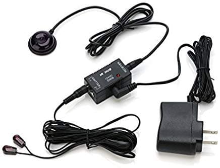 IR Repeater Kit, 3x6，Infrared Repeater System Kit Remote Controls Home Theater Out of Sight .IR Extender 100 Feet，20KHz-60KHz Dual Sensors Mini Receiver,Super Compatibility
