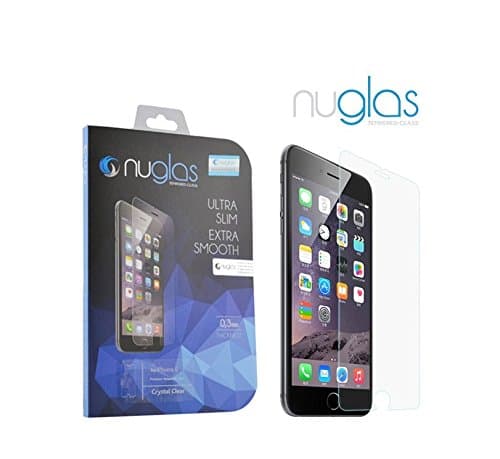 Nuglas Screen Shield iPhone 6 6s 4.7 Inch Premium Tempered Glass Screen Protector for Apple iPhone Display Extreme Hardness 9h Round Edges Transparent Thin Genuine Glass Touch Compatible 0.3mm