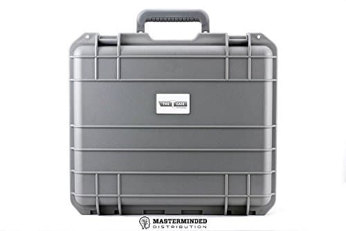 Tuff Protection - 12" T Case - A Hard Shell Case [Water Proof, Crush Proof, Purge Valve and Padlock Compatible for all your delicate items] [Safely store Glass, Guns, Electronics and Camera Equipment!] [Comes with customizable pluck-out foam for a snug fit] Available in [Black, Blue, Brown, Green, Red, Slime Green, Grey, Yellow, Purple and Teal] (Grey)