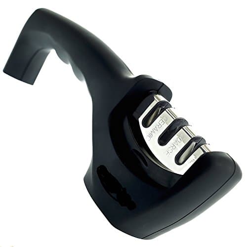 "The best" Knife Sharpener, 3 Stage Knife Sharpening System to Sharpen Straight & Ceramic Kitchen Knives