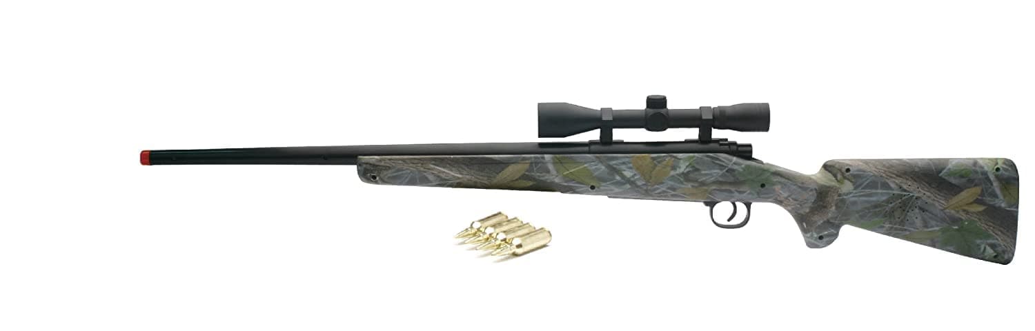 Real Camo Single Barrel with Scope, Green