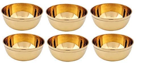 KTC Plus Brass Round Puja Katori (Gold)