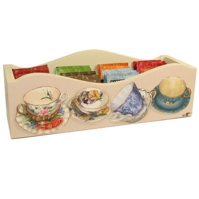 Tea Cups Caddy with Dividers 28004