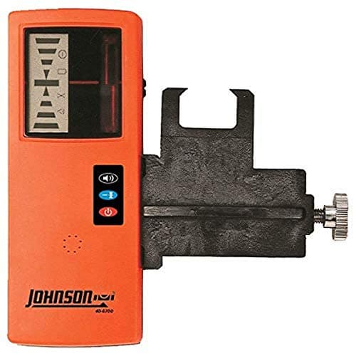 Johnson Level & Tool 40-6700 OneSided Laser Detector w/Clamp for Red Beam Rotating Lasers, 6.50" x 2.50", Red Beam, 1 Laser Detector,Orange
