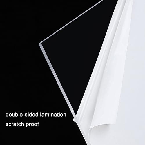 Polycarbonate Roofing Sheet,Clear Acrylic Plastic Sheet,Daylighting Panel,Roofing Cladding,UV Protection Rainproof Roof Cover,for Greenhouses,Sheds,Carports,Huts,Kennels (1x3m)