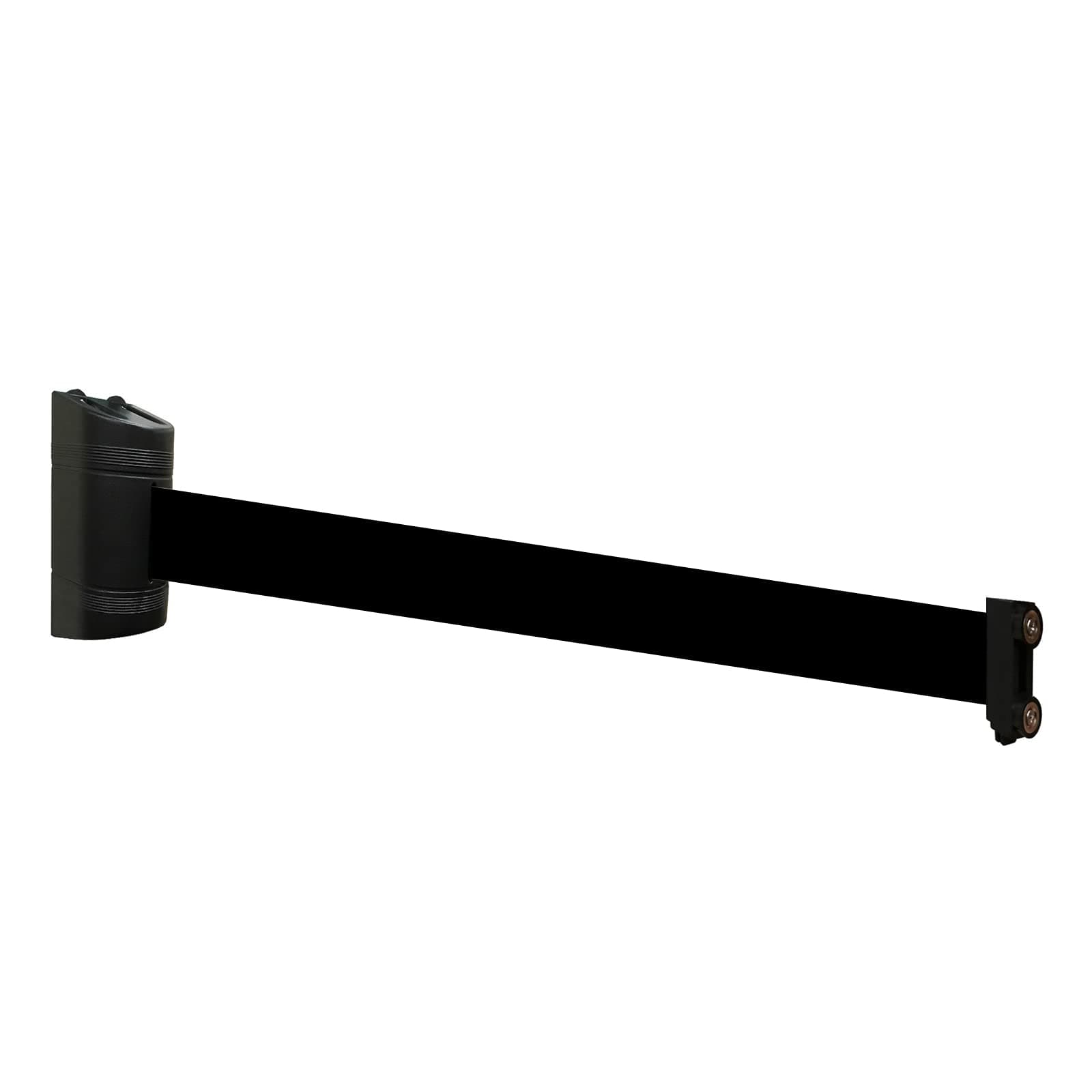 Magnetic Retractable Wall Barrier - Temporary Crowd Control Tool for Safety Queue Solution - 120" Belt Length Coverage with Strong Magnets by VIP Crowd Control (Black)