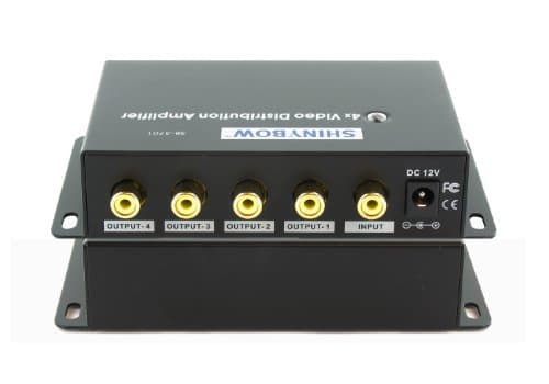 4-WAY SHINYBOW COMPOSITE VIDEO DISTRIBUTION AMPLIFIER, A/V Amplifiers/Extenders/Converters