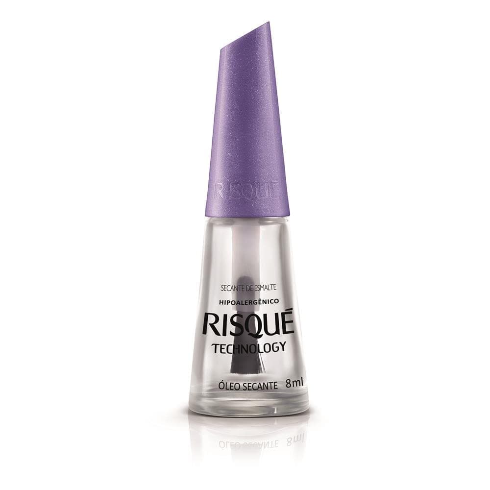 Nail Polish Risque Drying Oil | Esmalte de Unhas | Fast Dry, Hypoallergenic, Long-Lasting, Extra Sparkle, Made in Brazil | Oleo Secante, 0.3 oz, 8ml