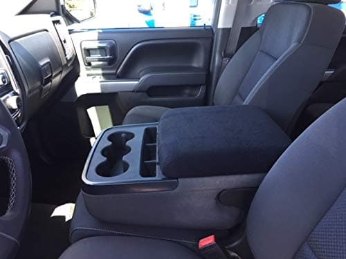 Auto Console Covers- Compatible with The Chevy Silverado 2007-13 Middle Seat Console Armrest Cover Fleece Fabric.The Console Cover is not Sold or Created by General Motor Co.