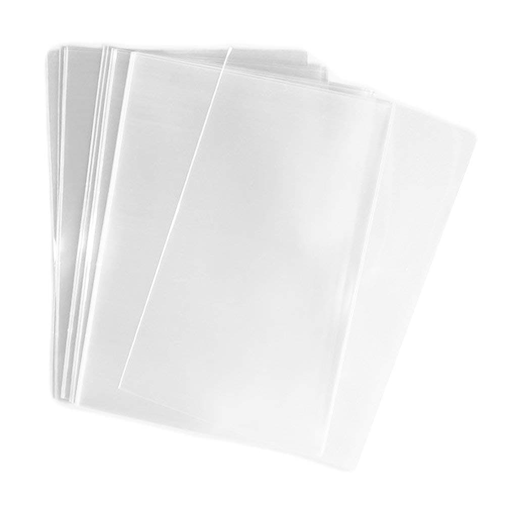 200 Pcs 5-1/2" x 7-1/4" Clear Flat Open-End Cello/Cellophane Bags Good for Bakery, Candle, Soap, Party/Wedding Favors, Cookie Poly Bags, 5x7 heat Sealable bags