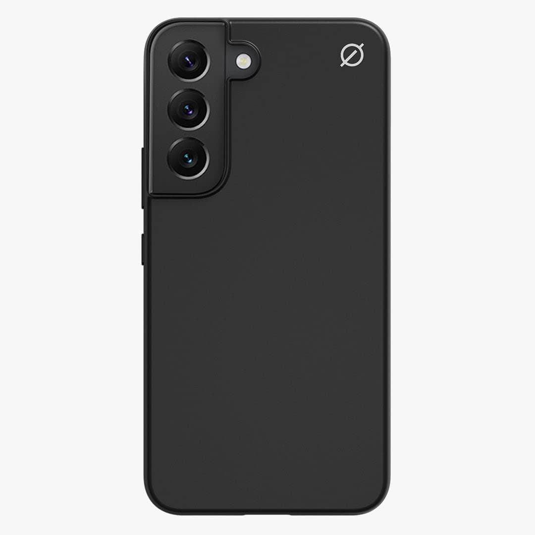 Atom Studios Liquid Silicone Case for Samsung Galaxy S22. Premium Silky Smooth, Soft Touch Silicone. Shockproof Protective Cover. Qi wireless charging compatible Black