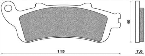Front Brake Pads Sintered metal Performance S2 FD,0253 Type for Honda CB Hornet 1100 CBR 1100 / FES 125 Phantheon, NTV Deauville 650 ST 1100 PaN European VFR XL 1000 Varadero / VTX 1800