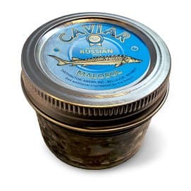 Sturgeon (Black) Caviar 100 g (3.5 Oz.) Jar, Complementary Overnight Shipping