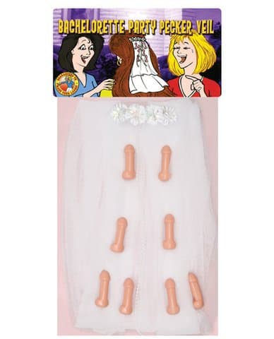 Bachelorette Party Pecker Veil (AD720)