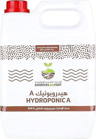 HYDROPONIC A, Liquid Nutrients Solution Fertilizer 4Ltr Made In Emirates Biofert