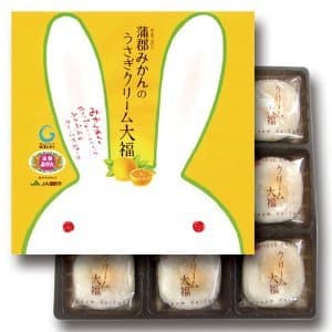 Rabbit Orange "Daifuku" Soft Rice Cake Stuffed with Orange Paste