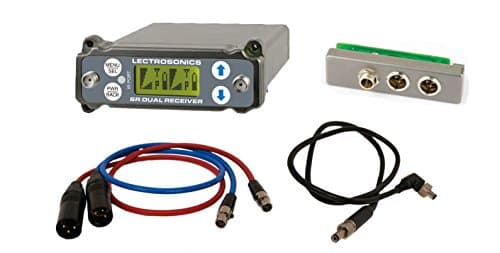 Lectrosonics SRC Wideband Dual Channel Slot Receiver - B1 Frequency Bundle With SREXT SR External Use Adapter, TAI Audio SR-BDS Power Cable, (2) TAI Audio TA3F - XLRM Cables