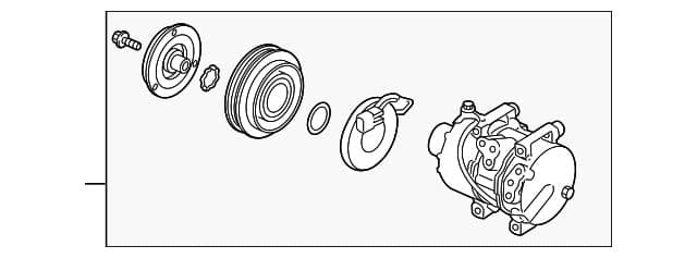 Genuine Hyundai 97701-2S500 Compressor Assembly